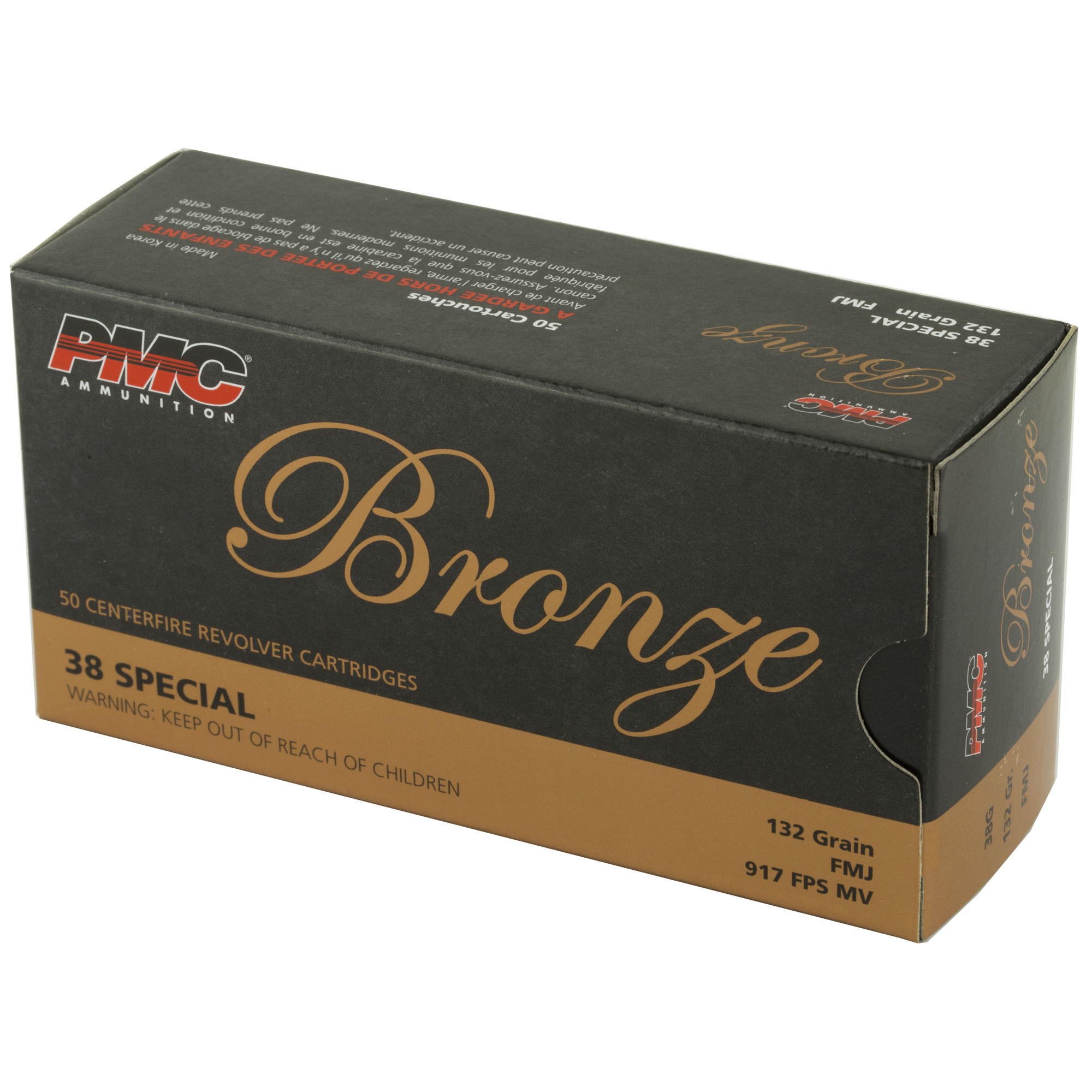 PMC BRONZE 38SPL 132GR FMJ 1000 Rounds Free Shipping! 38G - Stunomma
