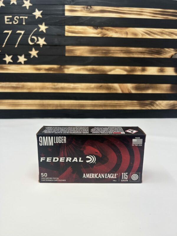 FEDERAL AMERICAN EAGLE 9MM 115GR FMJ 1000 Rounds Free Shipping! 9DP - Image 5