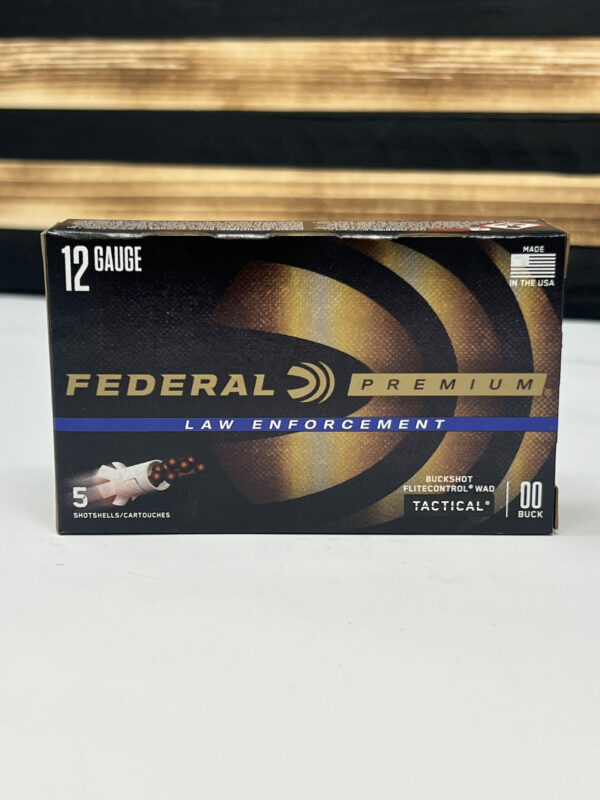 FED  TACTICAL 12GA 2 3/4 9 PELLET 00 BUCK 5 Rounds - Image 3