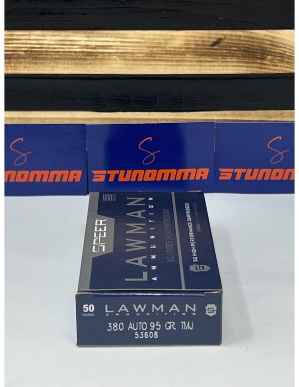 SPEER LAWMAN 380ACP 95GR TMJ 50 Rounds - Stunomma