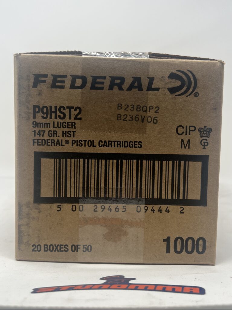 FEDERAL LAW ENFORCEMENT HST 9MM 147GR JHP 1000 Rounds Free Shipping ...