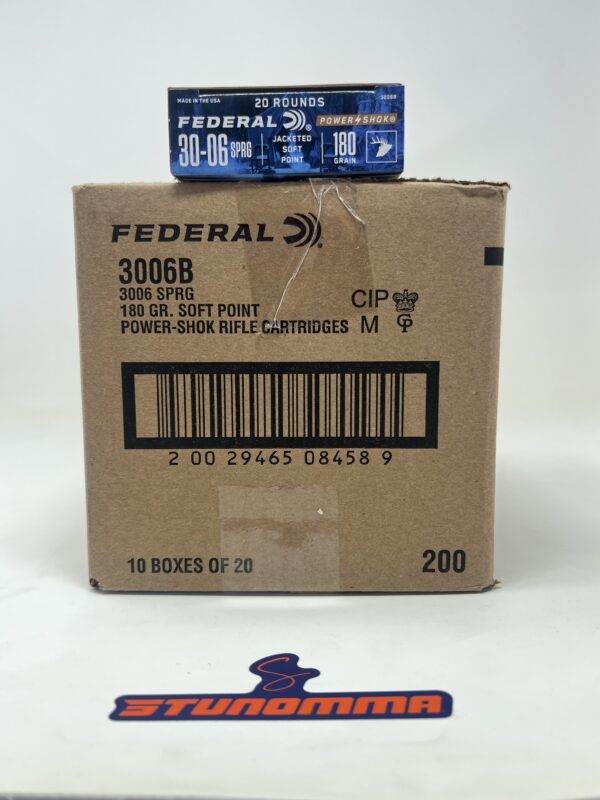 FEDERAL POWER SHOK 30-06 SPRG 180 GRAIN 20 ROUNDS 3006B - Image 3