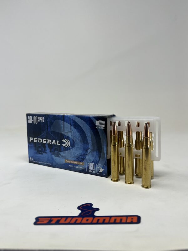 FEDERAL POWER SHOK 30-06 SPRG 180 GRAIN 20 ROUNDS 3006B - Image 2