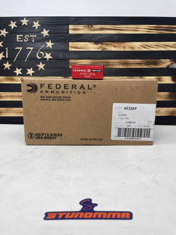 FEDERAL AMERICAN EAGLE 32 AUTO 71 GRAIN FMJ 1000 ROUNDS FREE SHIPPING!! AE32AP