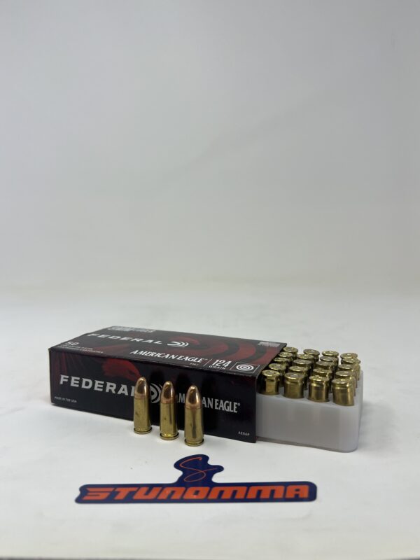 FEDERAL AMERICAN EAGLE 9MM 124GR FMJ 1000 Rounds Free Shipping! 9AP - Image 5