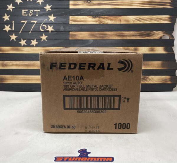 Federal AE 10mm Auto 180 Grain 1000 Rounds Free Shipping!! AE10A