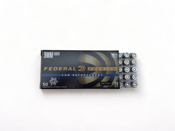 FEDERAL  LAW ENFORCEMENT HST 9MM 124GR JHP 250 Rounds P9HST1 - Image 3