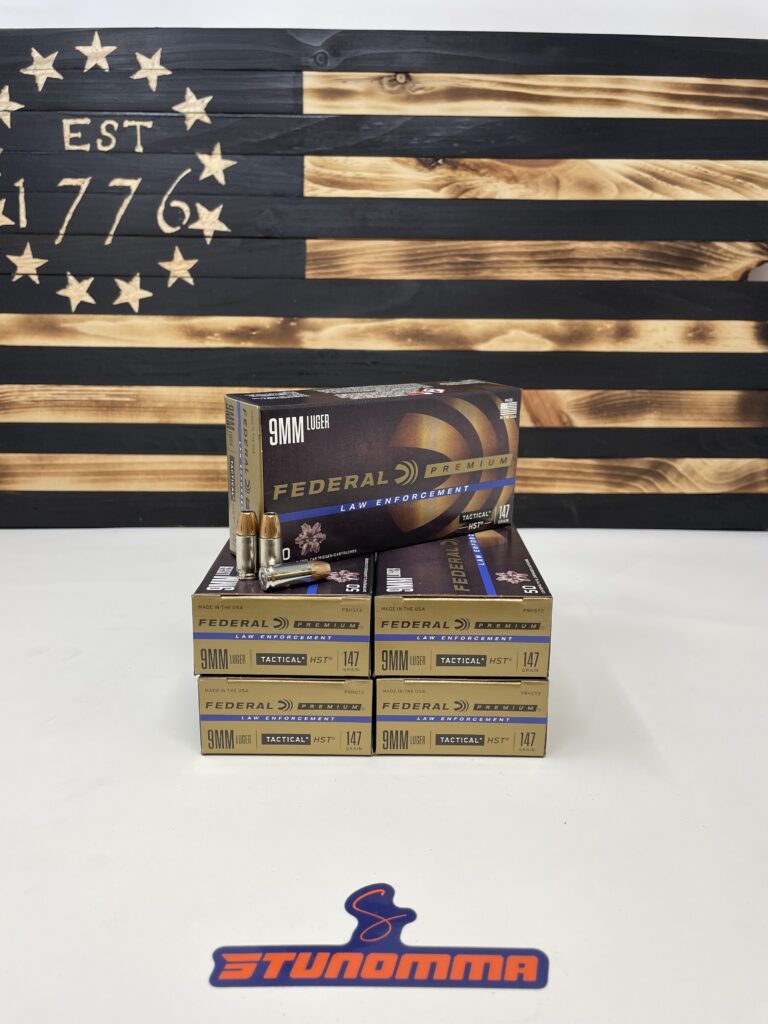 FEDERAL LAW ENFORCEMENT HST 9MM 147GR JHP 250 Rounds P9HST2 - Stunomma