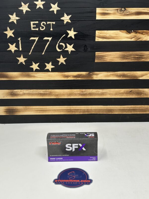 PMC 9MM SFX 124 Grain JHP 50 Rounds