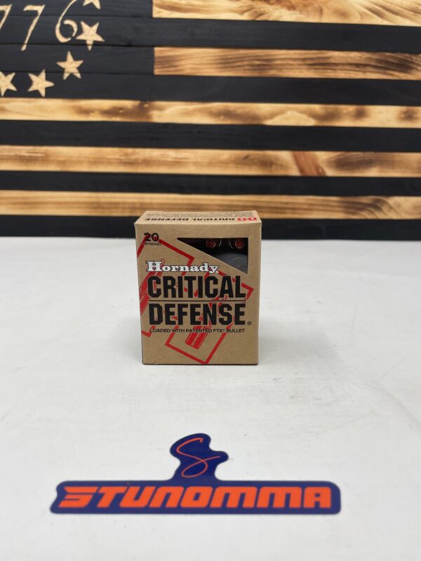 HORNADY 40 S&W 165GR FTX CRITICAL DEFENSE 20 Rounds 91340 - Image 4