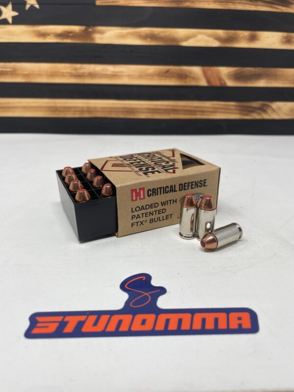 HORNADY 40 S&W 165GR FTX CRITICAL DEFENSE 20 Rounds 91340 - Image 5