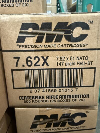PMC BRONZE 7.62X51 NATO 147GR FMJ-BT 500 Rounds Free Shipping! 762X