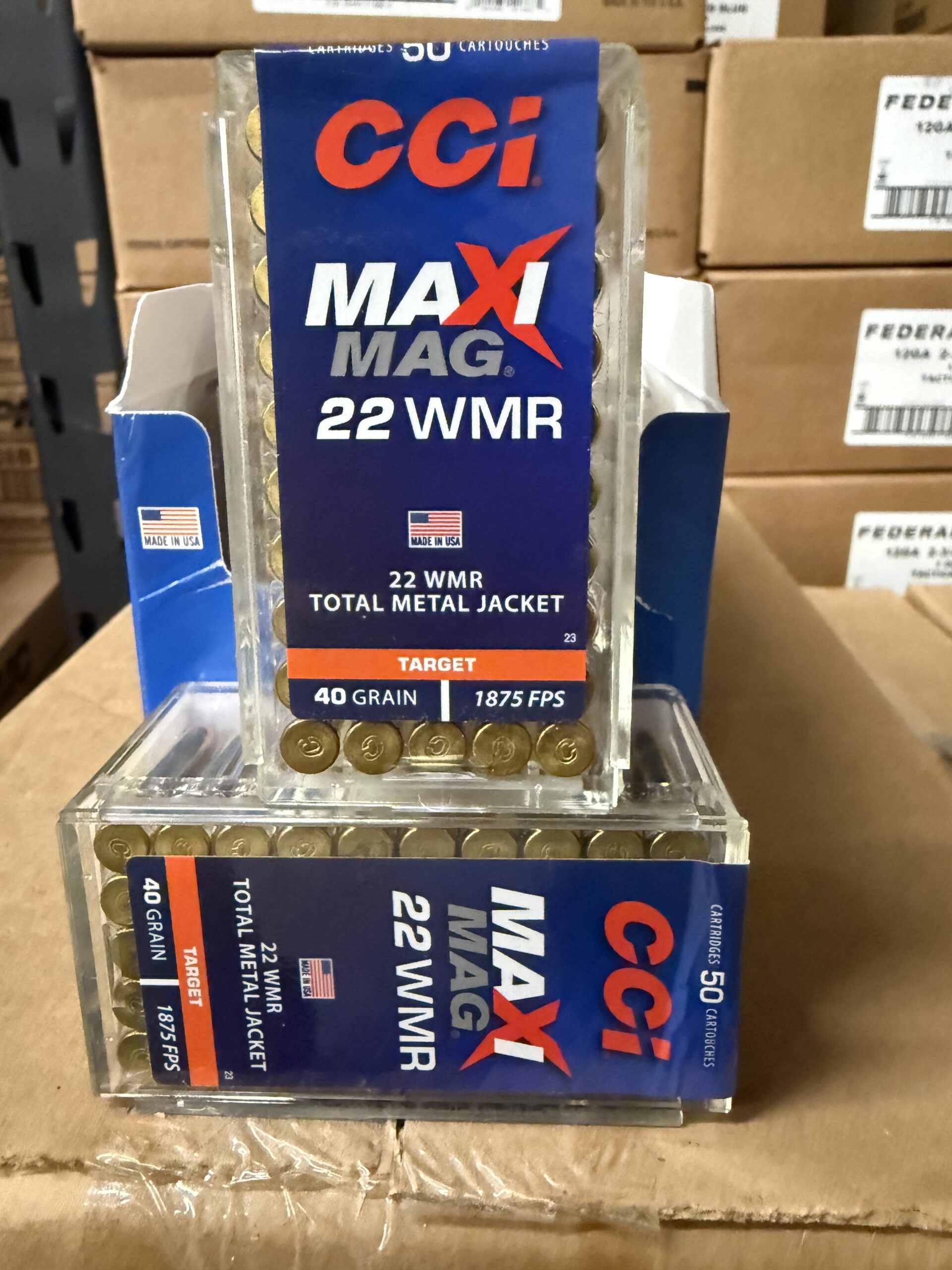 CCI Maxi Mag 22 WMR 40 Grain TMJ 23 1 CCI Maxi Mag 22 WMR 40 Grain TMJ 23